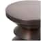 18" Copper Metal Art Deco Inspired Accent Table